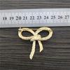 Versatile Twisted Bowknot Collar Pin Charm Fashionable Brooch Ornament Trendy Party Dress Decoration for Women and Girls