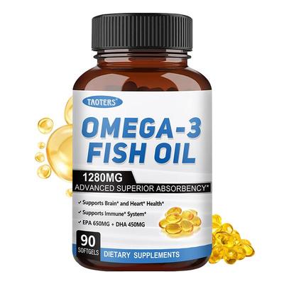 Doplněk s rybím olejem Omega 3 s EPA (kyselina eikosapentaenová) 650 mg 90 kapslí
