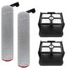 Accessory Pack - PHONILLICO - Dreame H12 Pro / H12 Dual - 2 Brush Rolls - 2 HEPA Filters - Grey