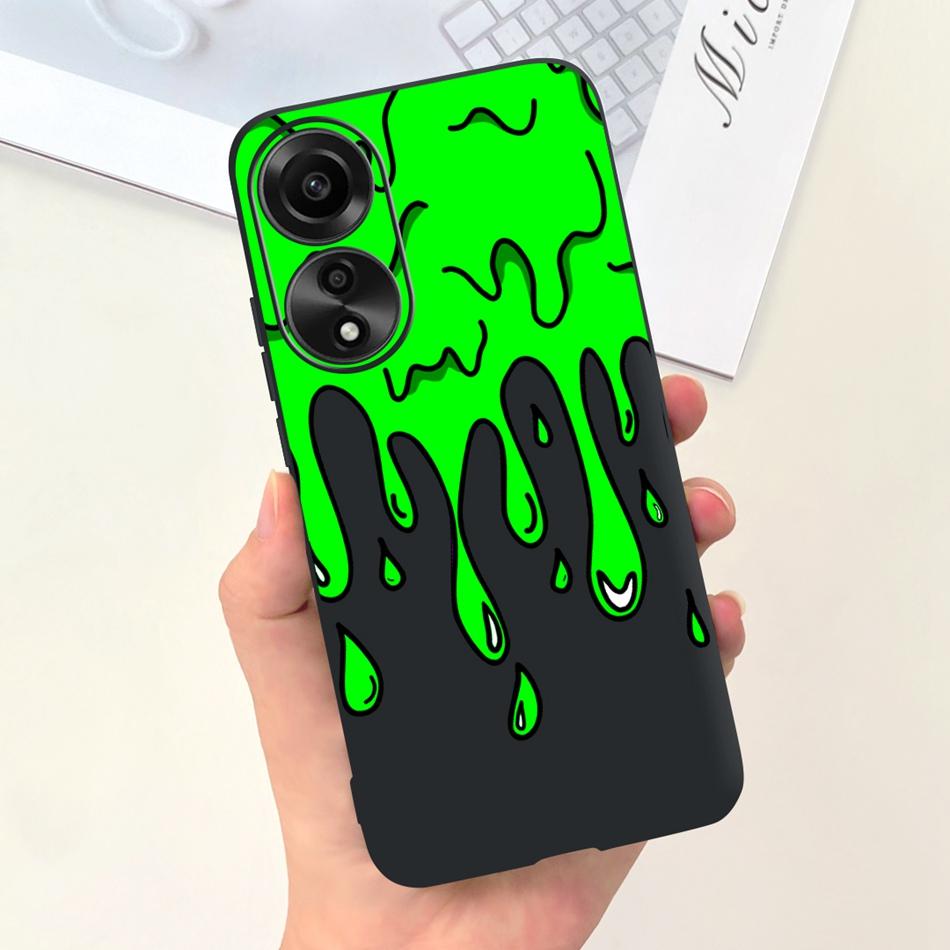 

For OPPO A78 Case Oppo A78 4G CPH2565 Cute Fashion Candy Color Soft Silicone TPU Phone Back Cover For OppoA78 A 78 4G 2023 A78 4G (CPH2565)