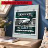 Philadelphia Eagles Customize Text Diamond Painting Round Diamond Mosaic Suitable For Beginners Diamond Painting Rhinestones Gift Frameless