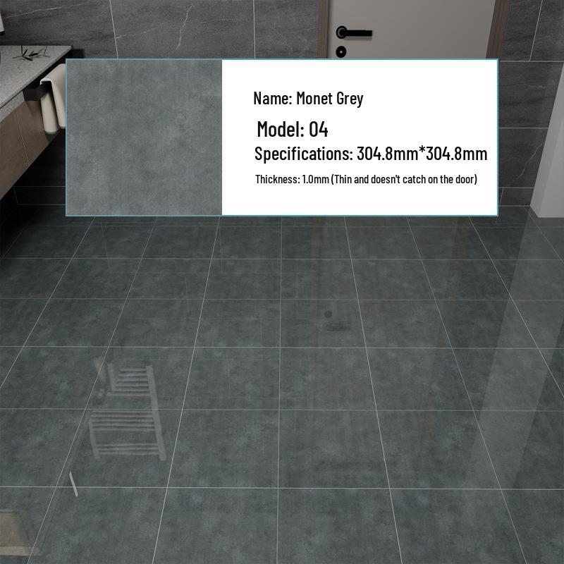 PVC Self-Adhesive Waterproof Stone Plastic Floor Sticker for Bathroom and Kitchen