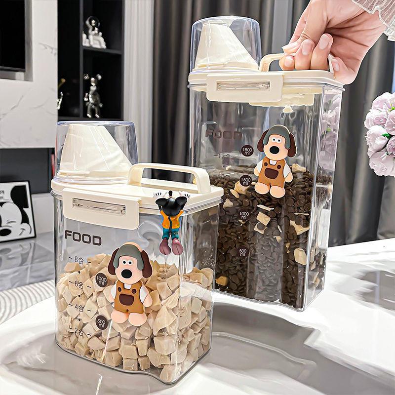 Moisture-Proof Pet Food Storage Container for Cats & Dogs – Large Capacity, Sealed Bucket for Dry Food & Snacks