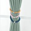 1X Magnetic Curtain Tiebacks Pearl Curtain Buckle Beaded Sparkle Hold Back Decor