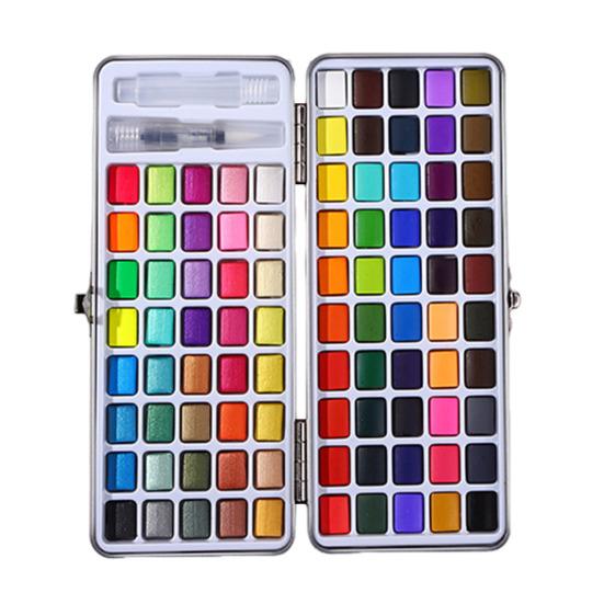 

Набор акварельных красок с кистью, портативный набор красок в коробке, карманные акварельные краски для художников-новичков, профессионалов, для путешествий, рисования на вечеринках. C