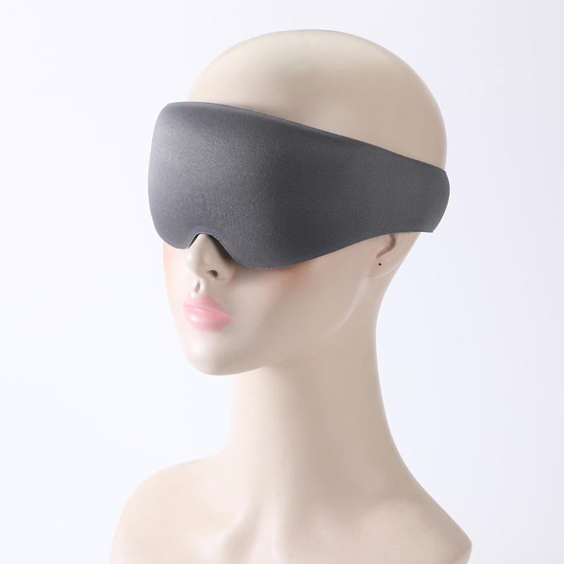 

Цельная 3D маска для глаз, нечувствительная затемняющая маска для глаз с нулевым давлением, модал, хлопок, удобные дышащие затемняющие маски для глаз для офисных путешествий серый