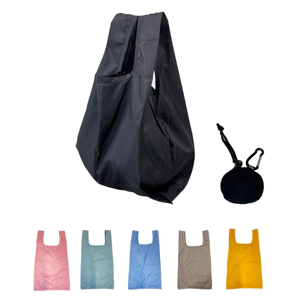 Instant Eco Solid Muted with Day Gift for Men [IAM NATURAL] Disposal! Bag, Compact, Color, Colors, Carabiner, Valentine's (Black)