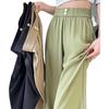 Casual pants women's spring and autumn 1116 Korean version of high waist summer drape pants, thin loose straight solid color wide-leg pants women