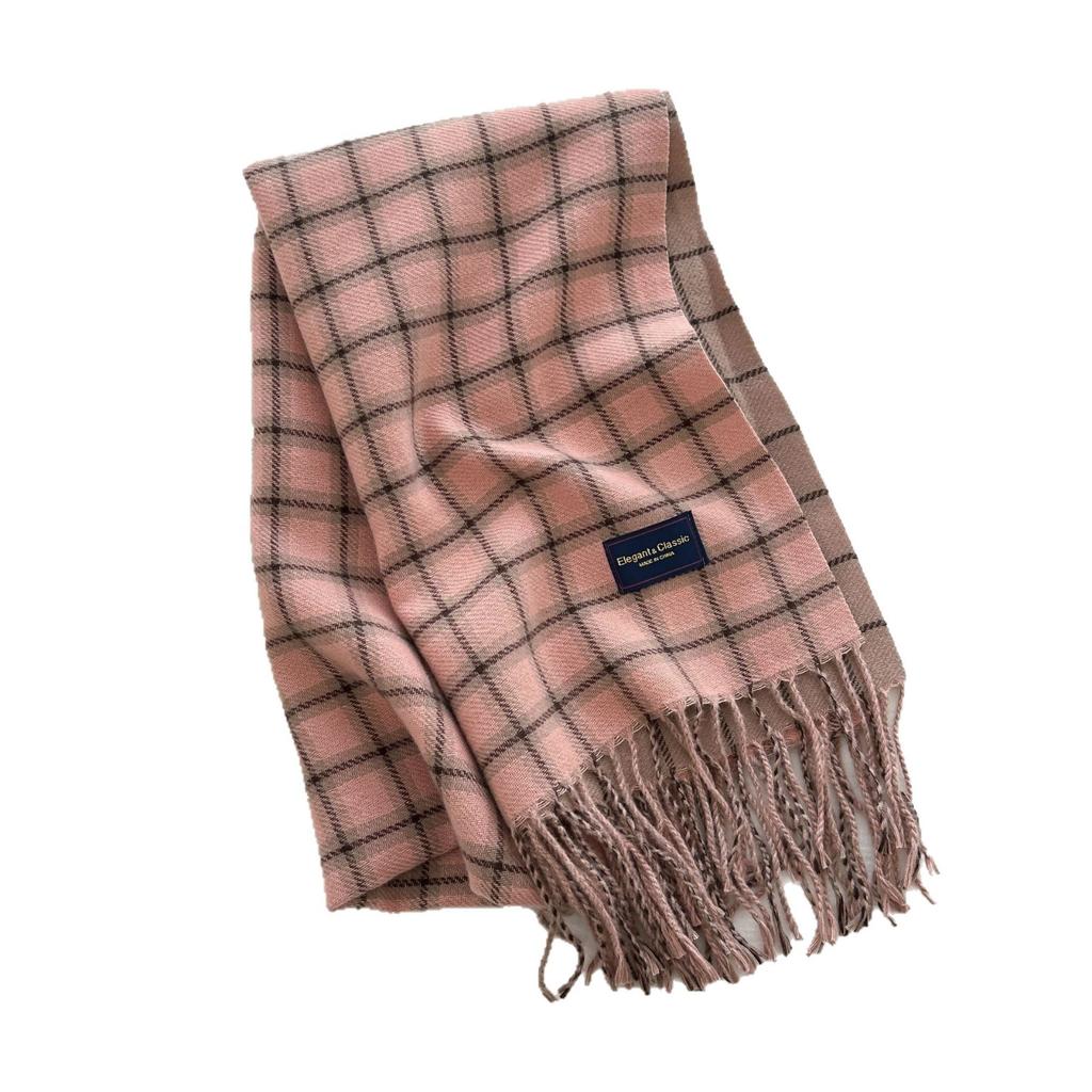 Plaid Striped Tassel Scarf for Men In Winter High End and Versatile  Fashionable Birthday Gift for Male and Female Students.
