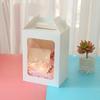 Tote Bags Gift Boxes Holiday Transparent Window Display Stylish Packaging Gift Kraft Paper Bags