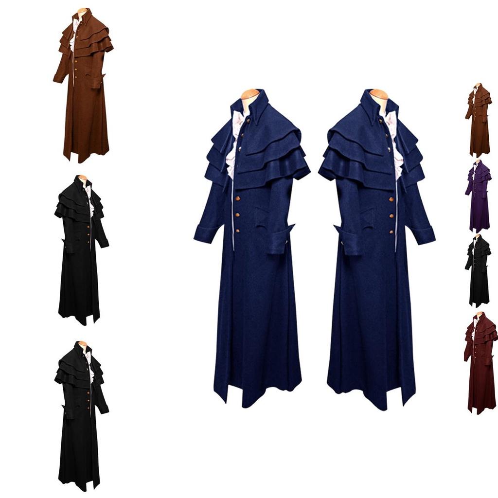 Giacca Medievale Steampunk Classica a Maniche Lunghe da Uomo