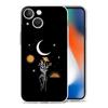 Phone Case For iPhone 15 14 13 12 Mini 11 Pro Max XS X XR 7 8 Plus Clear Shockproof TPU Cover Simplicity Line Art Sun Moon