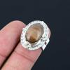 Womens Day Deal 925 Silver Plume Agate Gemstone Stackable Ring Jewelry Size 6.5