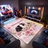 1PC Custom Name Floral Bunny Dreams Theme Floor Mat Ideal for Living Room, Game Rooms, Office, Bedroom,Floor Mat Playful Design
