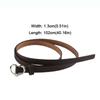 Luxury Design Non-Porous Buckle Waistband Love Heart Thin Waist Strap Chic Trouser Dress Belts