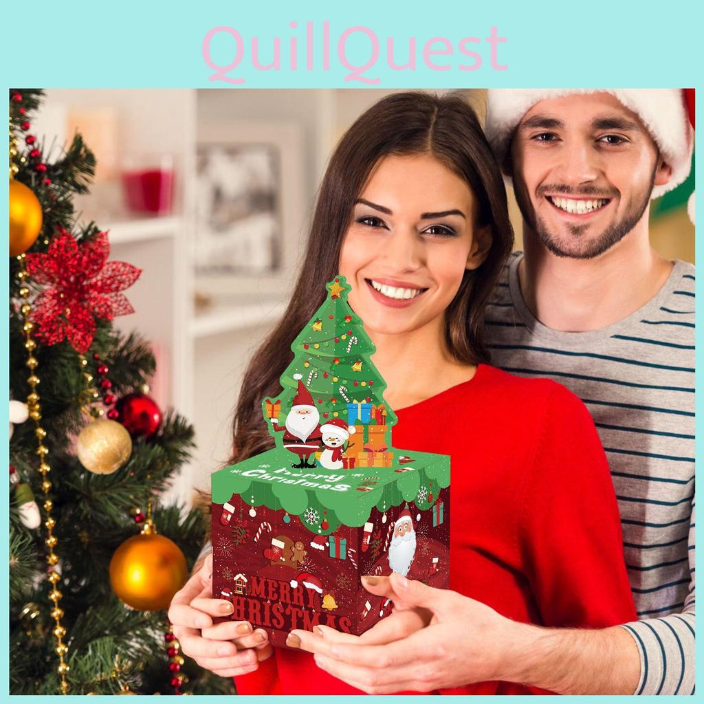 Pattern Santa Paper Money Box Gift Box For Christmas Decors And Giving Gift