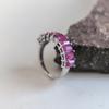 Anello in argento con rubino naturale 3,552 ct, peso dell'articolo 3,35 g (2205210)