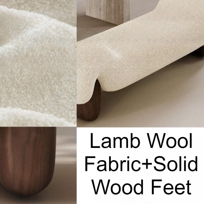 Wooden Shoe Changing Stool Retro Stools Relaxing Decorative Bedroom Low Stool Aesthetic Luxury Living Room Mid Century Stools