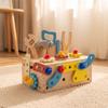 Toy Tool Basket Portable Wooden Box with Tools Child-Led for Young Children