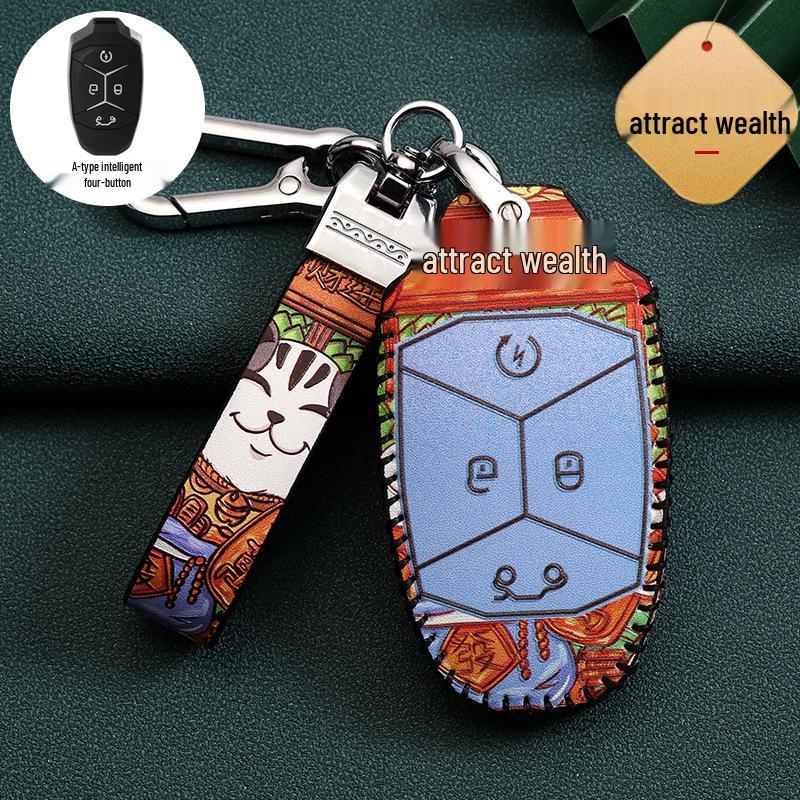 

Stylish Lynk & Co 03 Key Case for 01/02/05/06 Models - PHEV Compatible Remote Control Shell with Buckle Box Packaging