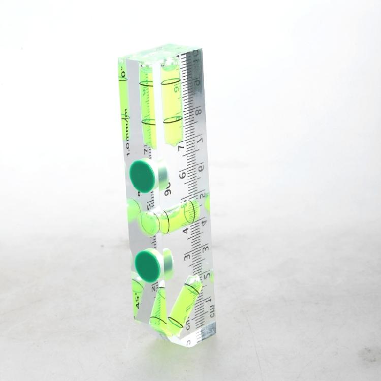 Magnetic Base Pocket Acrylic Check Bubble Level Tool Mini Level Tool Construction Tool with 90°/180° Level Bubbles
