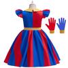 Anime The Amazing Digital Circus Pomni Cosplay Costume Uniform Jumpsuit Hat Bodysuit Human for Adult Kids Costume Cartoon Dress
