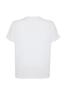 Women's Fashion Plus Size T-Shirt Crew Neck Short Orange Slit and Ruffle Detailed Boyfriend Knitted T-shirt