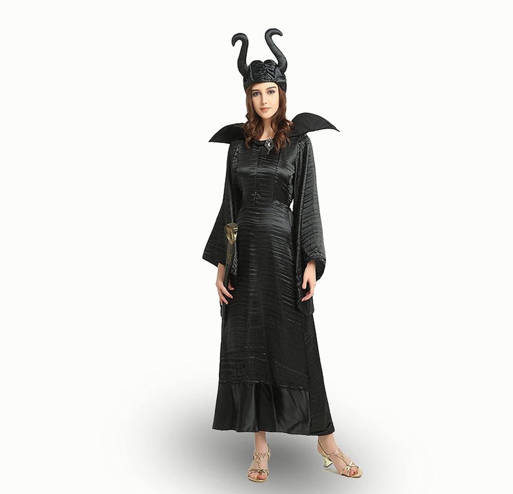 [Hosaku Co., Ltd.] Witch Ghost Sleeping Beauty Maleficent Vampire Ghost Zombie Vampire Devil Costume Women's Fancy Dress (Witch 3)