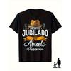 Funny Spanish "I'm Not Retired I'm A Professional Grandpa" Men's T-Shirt - Abuelo Profesional Graphic with Cowboy Hat & Spanish Phrase, Loose Fit