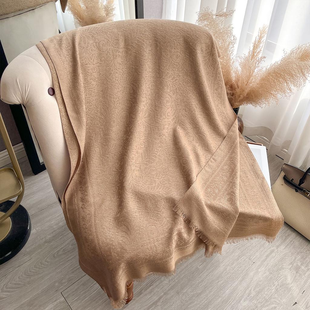 Double-Sided Commuting Warm Fashion Elegant Simple Atmosphere Imitation Cashmere Scarf Shawl Cape Female Big Name Style