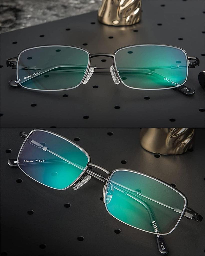 [CEETOL] Stylish Men's Reading Glasses, Bifocal, Progressive, Multifocal, Blue Light Blocking, UV Protection, for Computers, Smartphones, PCs, Driving