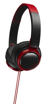 Cuffie JVC sigillate pieghevoli DJ modello per giovani nero rosso HA-S200-BR &