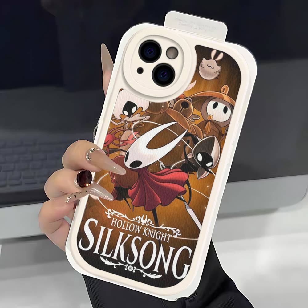 Game H-Hollow K-Knight S-Silksong Phone Case For IPhone 11 12 13 14 15 16 Pro Max Plus Leather Cover