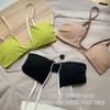 Shell cup underwear women's summer thin small breasts deep seamless sexy bra without steel ring outer chest