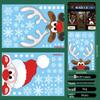 Cross-border Christmas Static Cling Window and Wall Stickers for Glass Doors and Shopping Malls