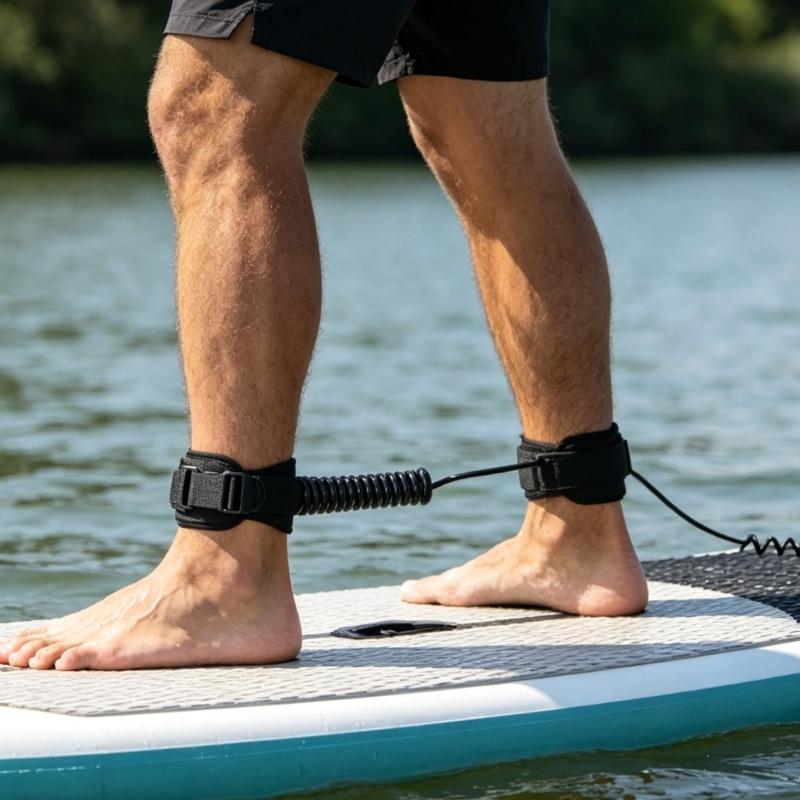 Σχοινί Ποδιού Paddle Board Ελαστικό Σχοινί Ποδιού Πέλματος Λουράκι Αστραγάλου Σανίδας Surf Αξεσουάρ Surfing Για Ενθουσιώδεις του Surfing