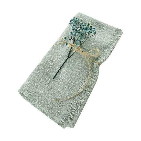 Nordic Fringed Cotton Napkin Tassel Dinner Napkins for Wedding Party Soft Absorbent Reusable Elegant Table Decor for Home Restaurant