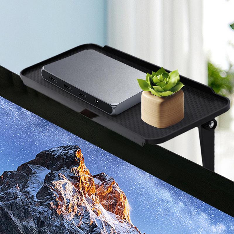 TV-Monitor-Oberregal Verstellbar 13 Zoll Breit Oberer Stauraum Monitorregale Mehrzweck-Heimdeko Lagerregal Hält Fotorahmen