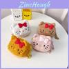 Hello Kitty Cartoon Plush Mini Crossbody Bag For Kids With Zipper Closure