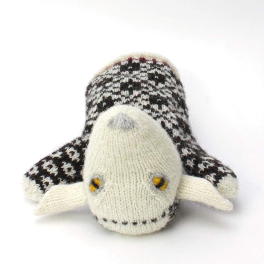 Sheep (White) Puppet Knitting Kit / Traditional Estonian Knitted Doll from "Anu & Anu's Animal Knits"