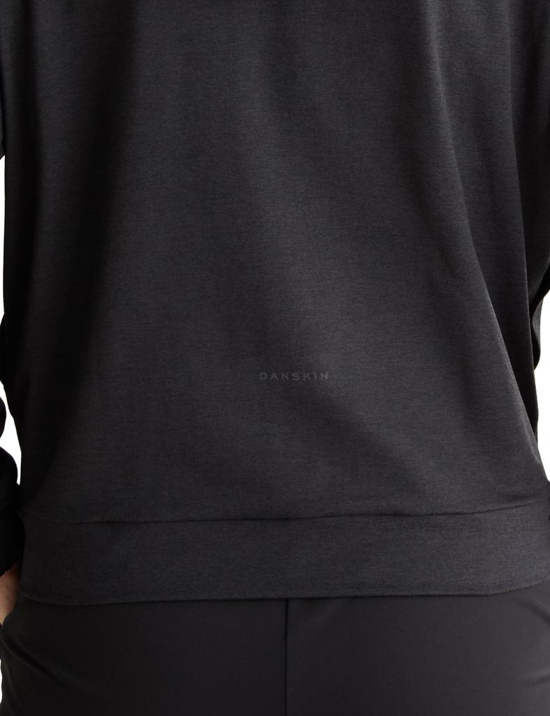 Danskin UV Active Size L Sweatshirt, Moisture-Wicking, Quick-Drying, Antibacterial, Odor-Resistant, Protection, All-Day Hoodie, Women's, Black,