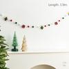 Zartes Filz Weihnachtsbanner Frohe Weihnachten Hängende Wimpelkette Weihnachtsgirlande Wiederverwendbare Weihnachtsdekorationen