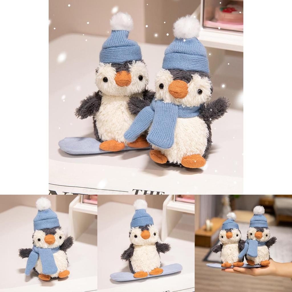 Adorable Penguin Plush Toy With Hat And Scarf Perfect For Kids And Gifts