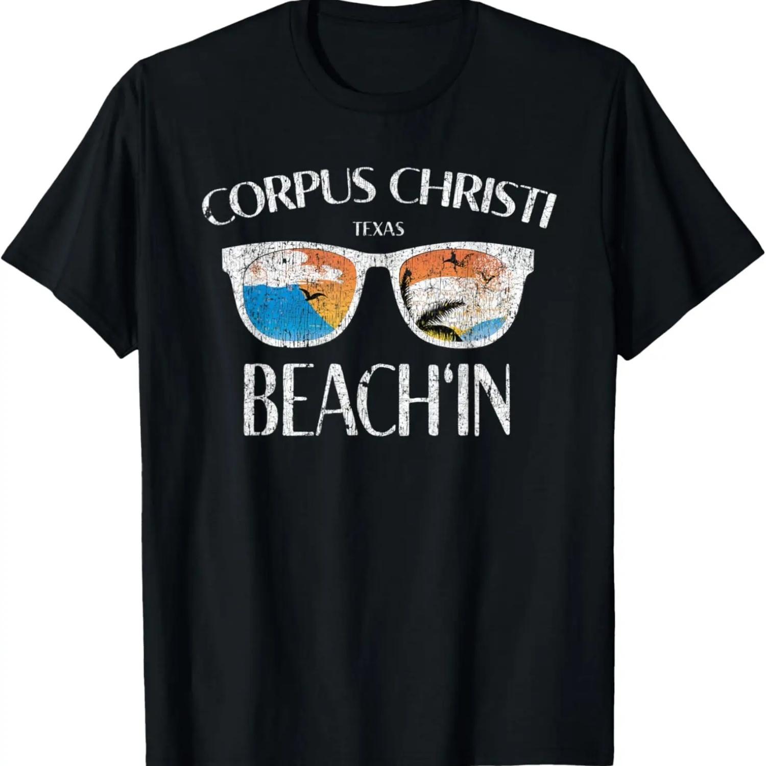 Corpus Christi Texas Gulf Coast Beach Vacation Sunset T-Shirt S