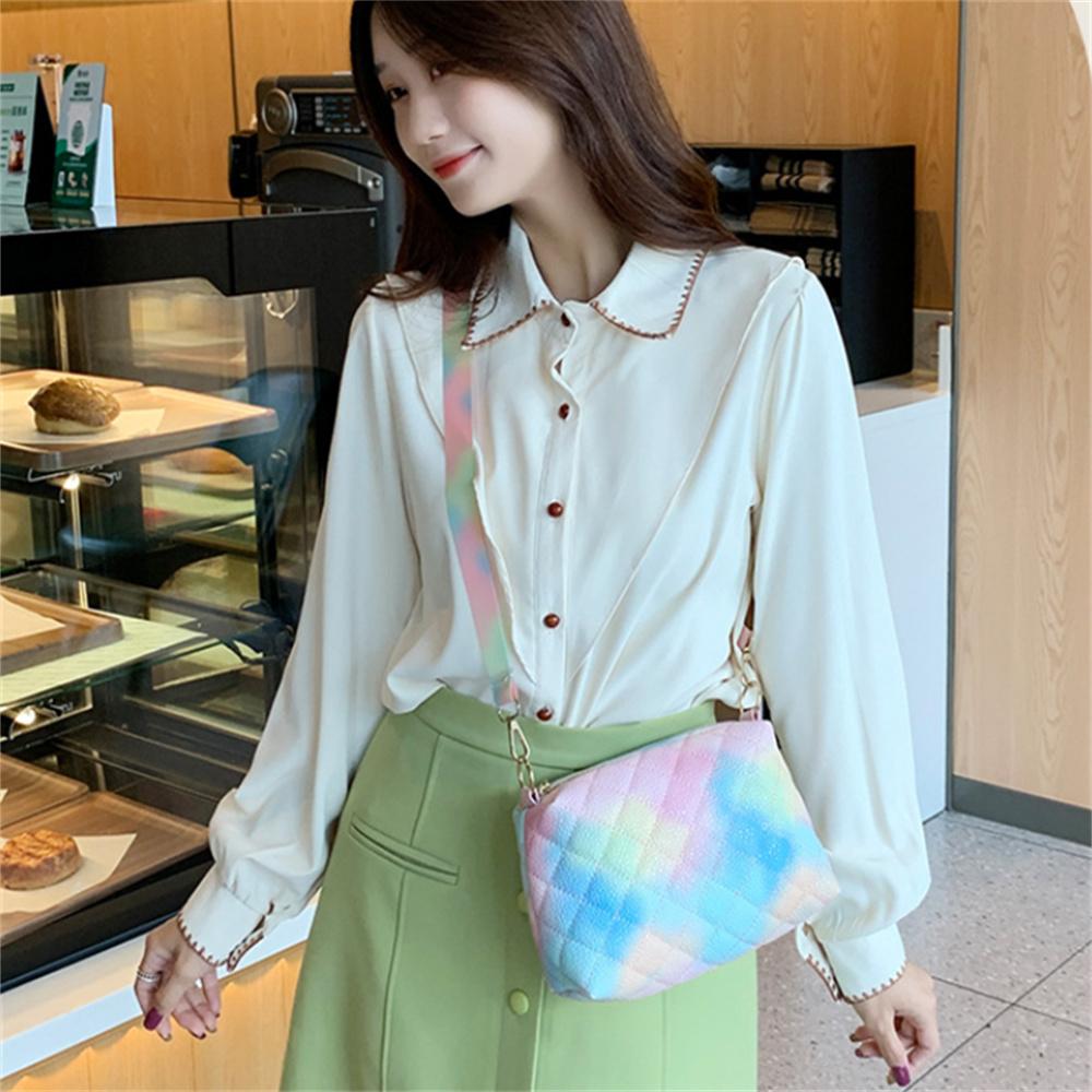 New Color Rhombic Women's Bag Trendy Small Square Bag Shoulder Messenger Bag Small Fresh Mobile Phone Bag Fashion Small Bag