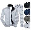 4XL Herren Trainingsanzug Oversized Lässiges Set Baseball Sweat Anzug Herren Kleidung Sportbekleidung Große Größe Jogginganzug Herbst Frühling