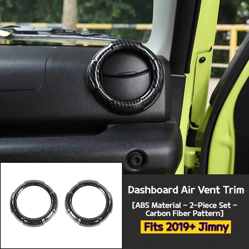 

Для нового Suzuki Jimny JB64 JB74 2019-2025 Автомобиль ABS материал из углеродного волокна внутренние боковые накладки на вентиляционные отверстия кондиционера аксессуары
