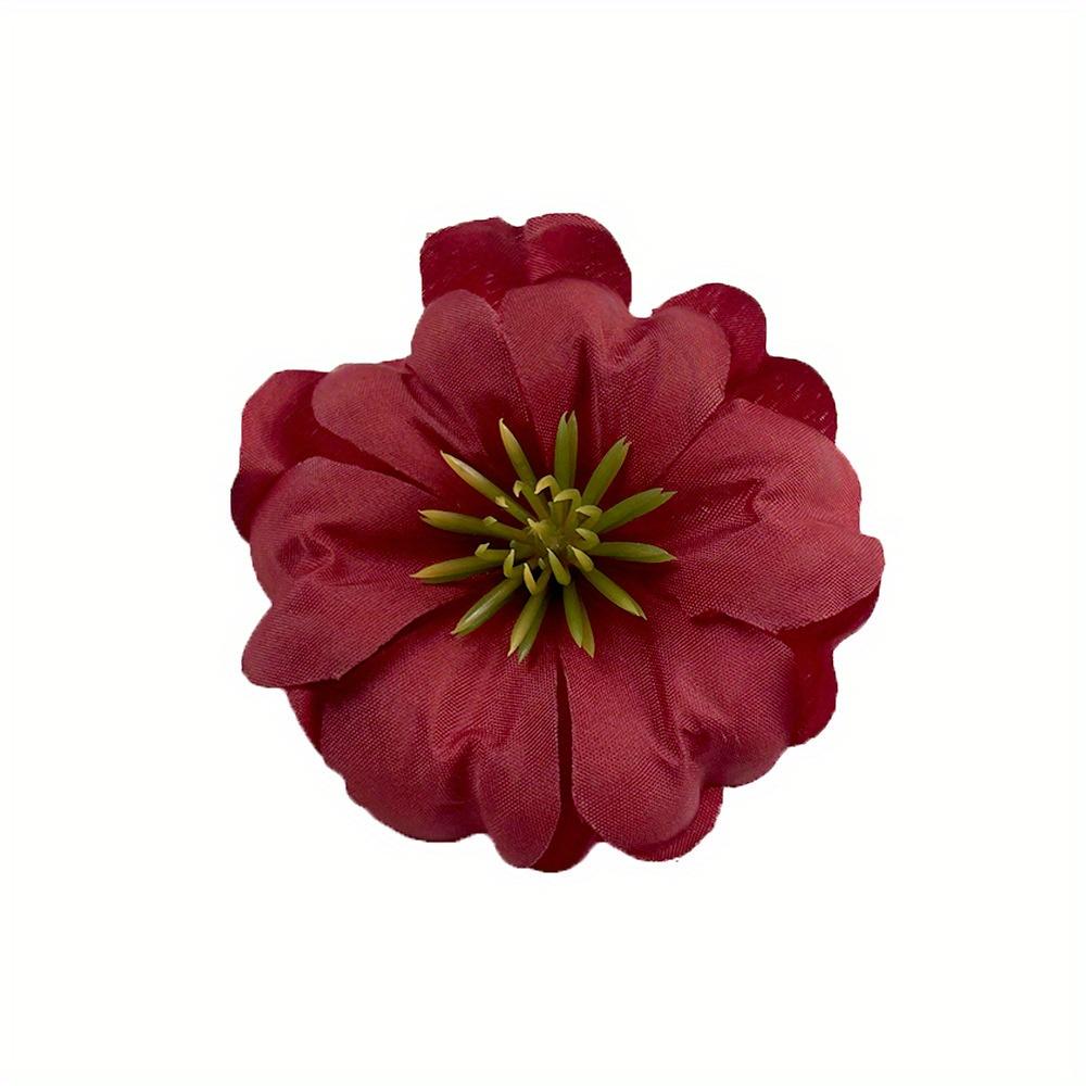 10Pcs Artificial Flower With Core Curling DIY Rose Head