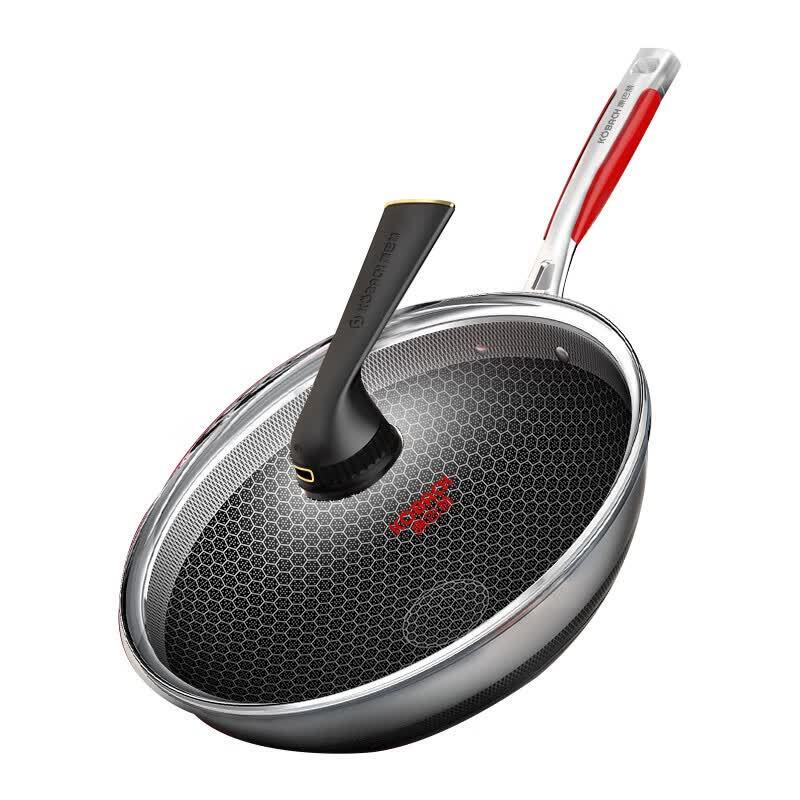 KOBACH 5th Gen Antibacterial Honeycomb Non-stick Wok