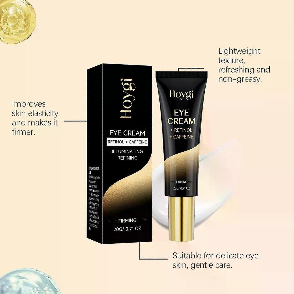 Retinol & Caffeine Eye Cream (20g) Illuminating & Refining Formula, Firms Under-Eye Skin, Reduces Dark Circles, Puffiness & Fine Lines for Anti-Aging